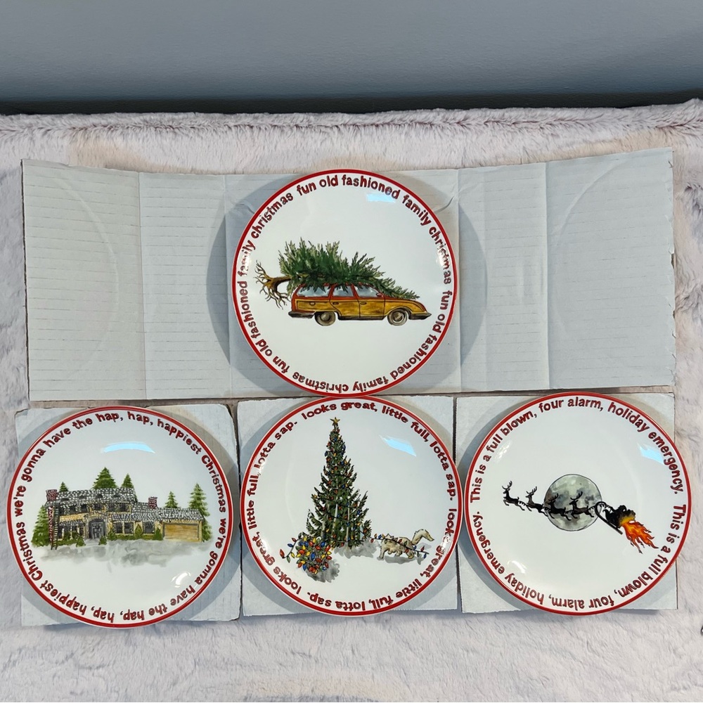 National Lampoons Christmas Vacation x Pottery Barn  Appetizer Plates! Sold Out!
